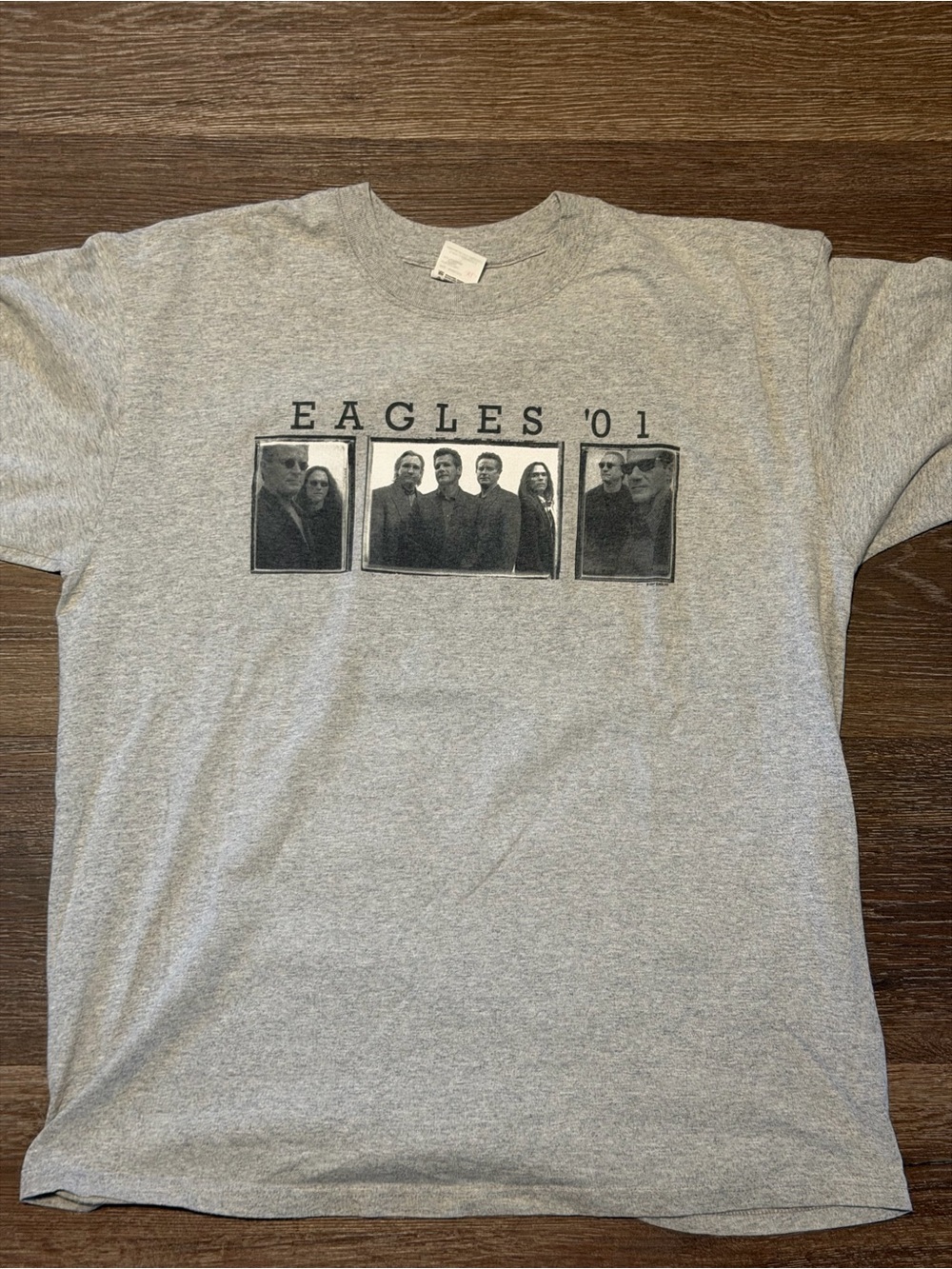 Anvil Gray The Eagles '01 Graphic Short Sleeve Tee